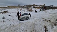 امدادرسانی نجاتگران هلال احمر زنجان به ۲۰۷ هم‌وطن متاثر از برف و کولاک