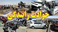 تصادف مرگبار در آزادراه زنجان–تبریز؛ ۲ جان‌باخته و ۳ مصدوم