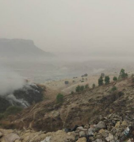 آتش سوزی جایگاه دفن زباله شهر لنده