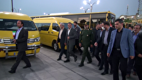 رونمایی از ناوگان جدید حمل‌ونقل عمومی در  همدان