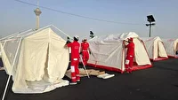 خدمت‌رسانی هلال‌احمر فارس با راه‌اندازی اردوگاه ۲۰ هزار نفره در پارک پردیسان تهران