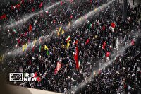 خروش ملت برای وداع و بدرقه آقای شهید ایران (۲)