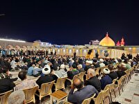 آیین بزرگداشت رهبر شهید انقلاب اسلامی در حرم مطهر امیرالمؤمنین (ع) برگزار شد